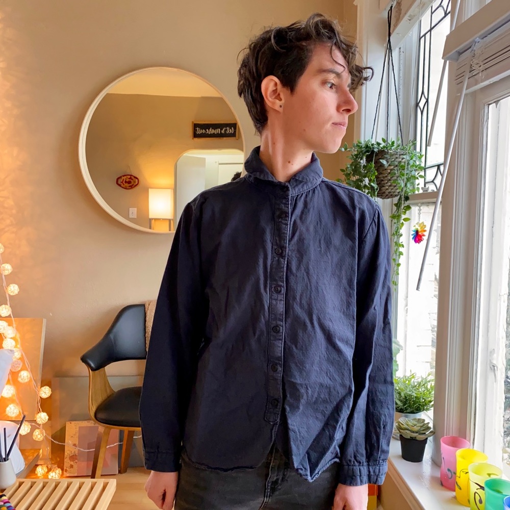 Olive Clothing Peter Pan Collar Button Up